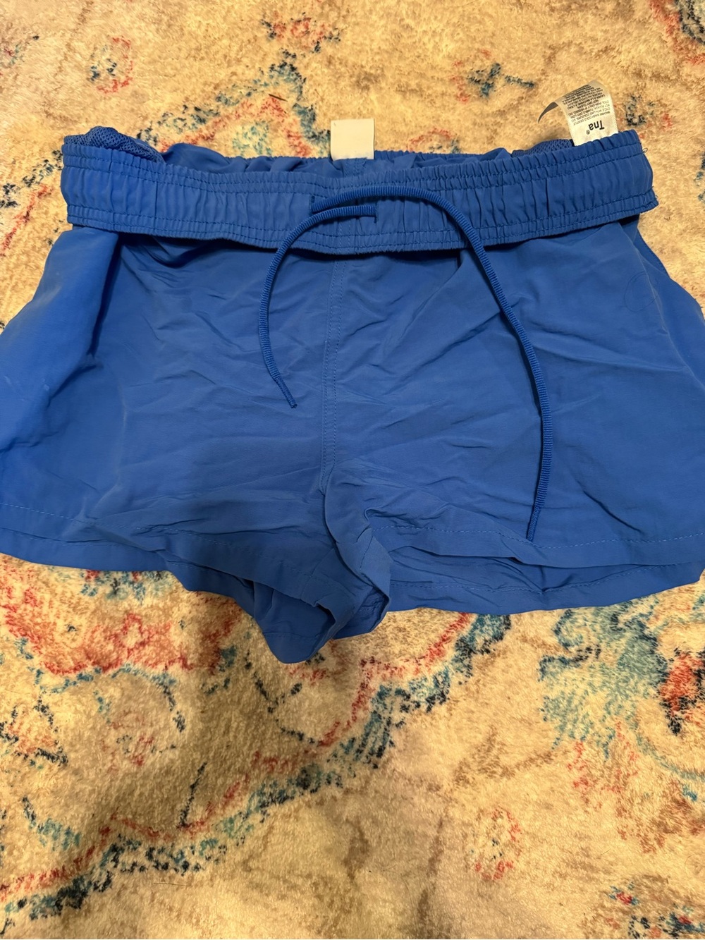 TNA Royal Blue Athletic Drawstring Shorts